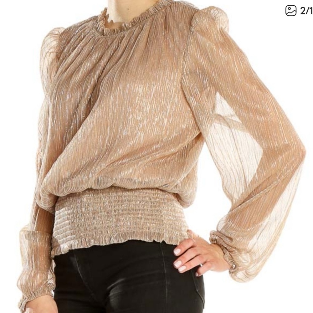 🏆🏅👸Joie Lovely Elegant Metallic Blouse